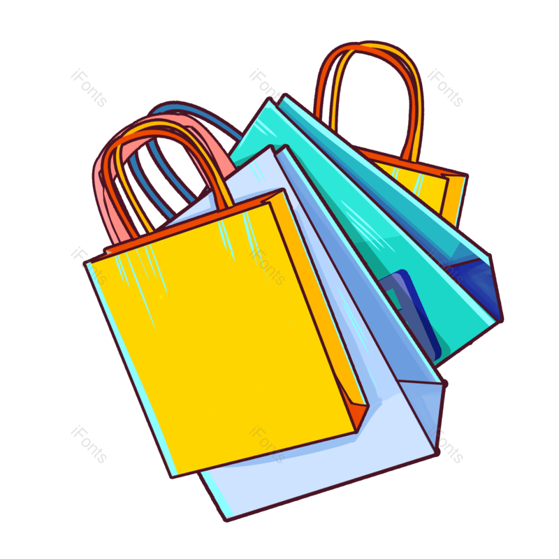 618图片,购物狂欢元素,礼盒PNG,年终大促免抠素材